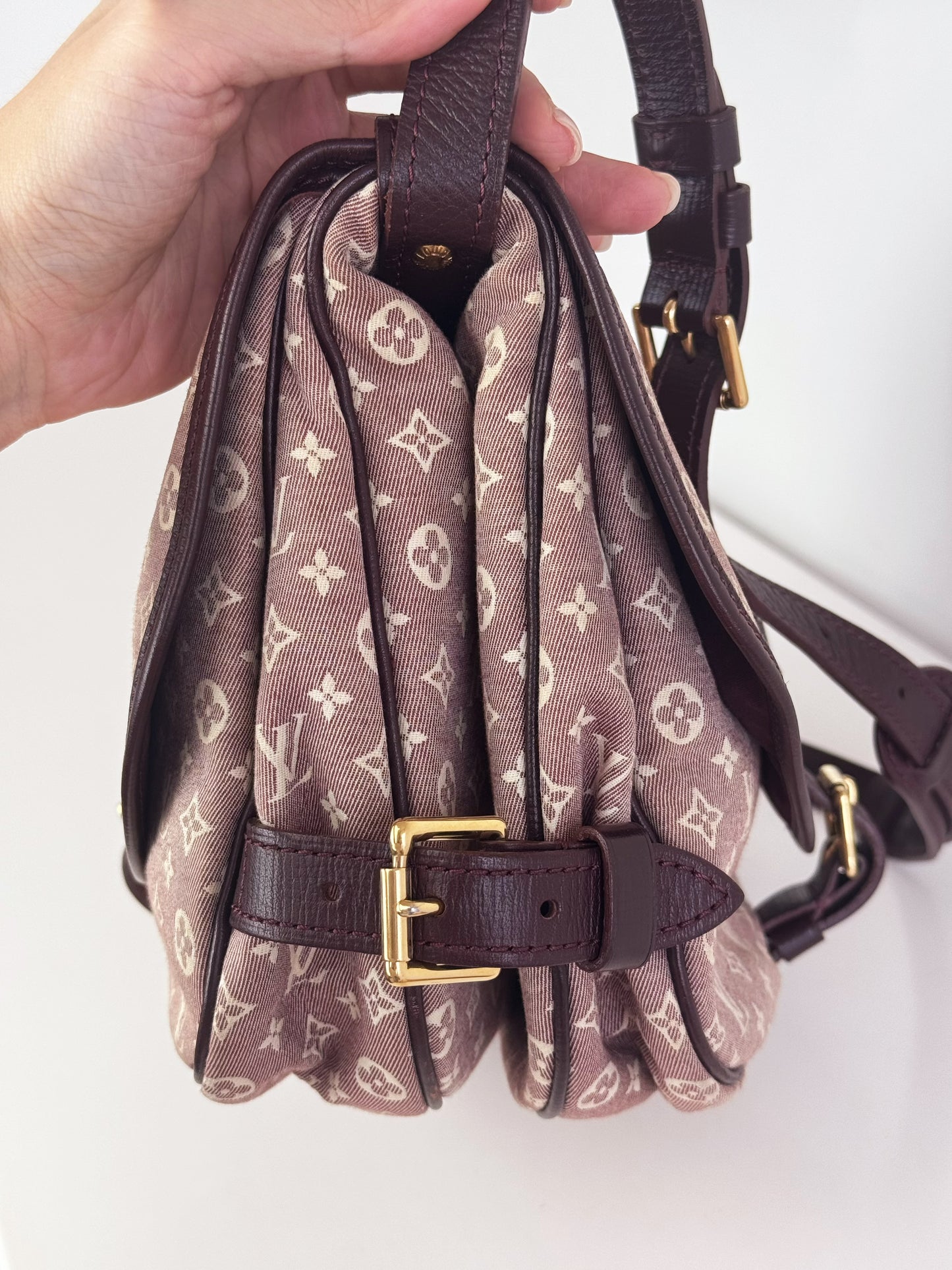 Louis Vuitton Vintage Pink Denim Saumur 30 Shoulder Crossbody Bag