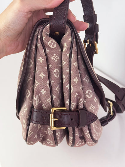 Louis Vuitton Vintage Pink Denim Saumur 30 Shoulder Crossbody Bag