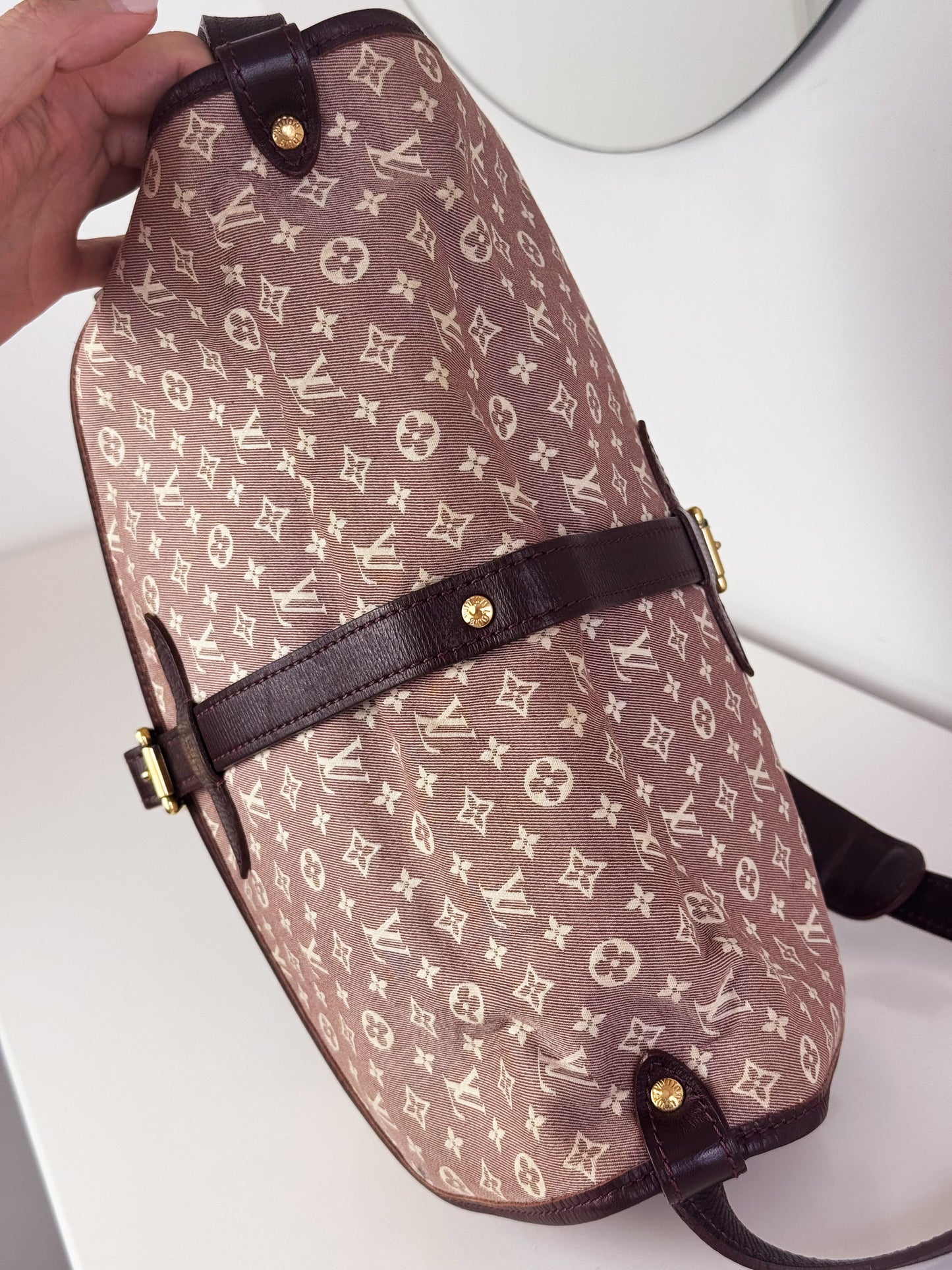 Louis Vuitton Vintage Pink Denim Saumur 30 Shoulder Crossbody Bag