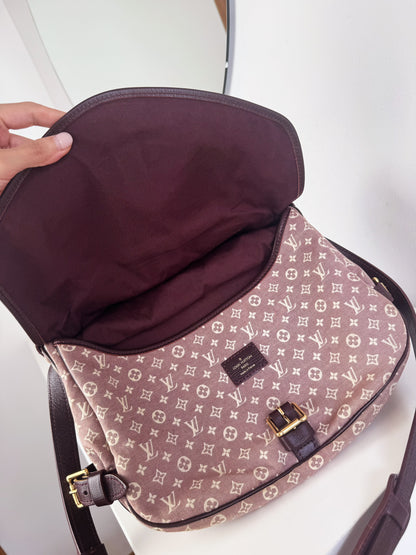 Louis Vuitton Vintage Pink Denim Saumur 30 Shoulder Crossbody Bag