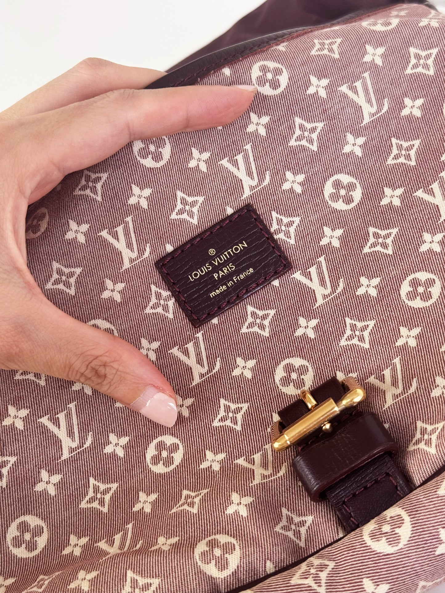 Louis Vuitton Vintage Pink Denim Saumur 30 Shoulder Crossbody Bag