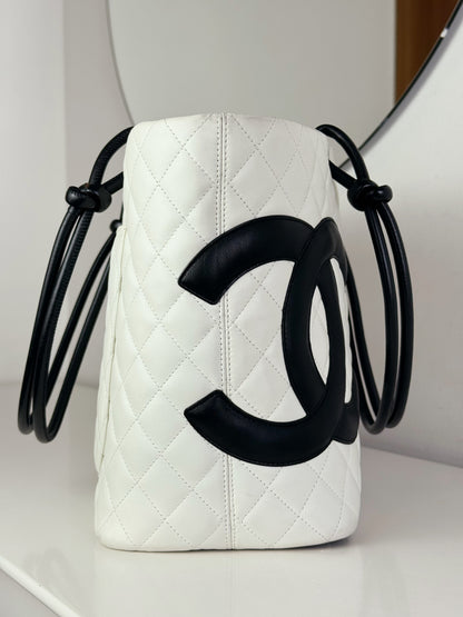 Chanel Vintage Cambon Tote Shoulder Bag