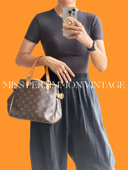 Louis Vuitton Vintage Batignolles PM Tote Handbag Crossbody Bag