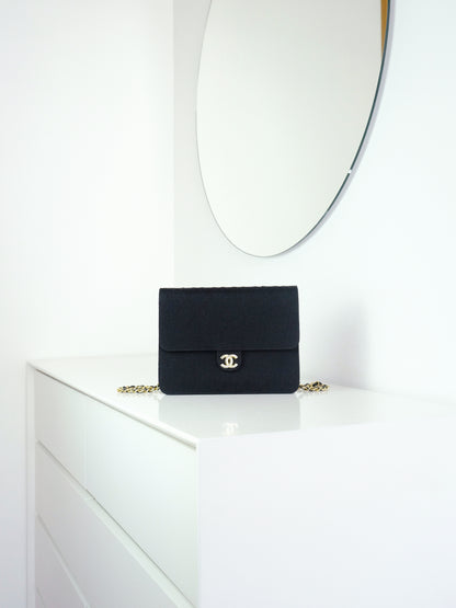 Chanel Vintage Single Flap Shoulder Crossbody Bag