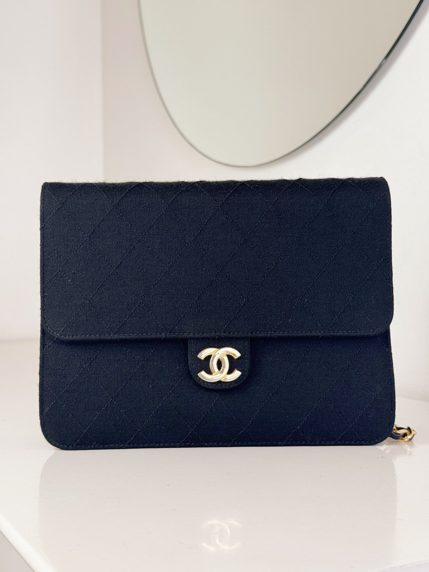 Chanel Vintage Single Flap Shoulder Crossbody Bag