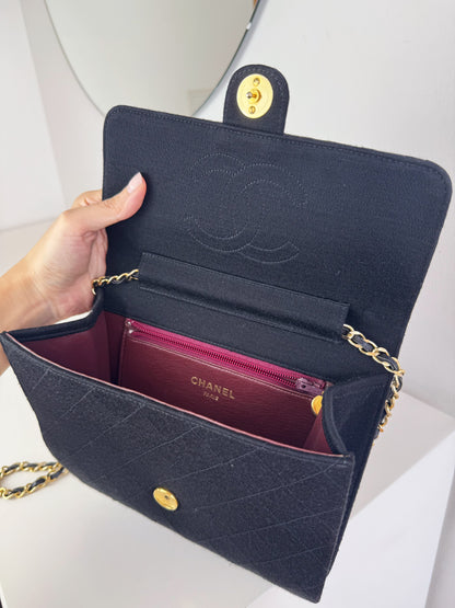 Chanel Vintage Single Flap Shoulder Crossbody Bag