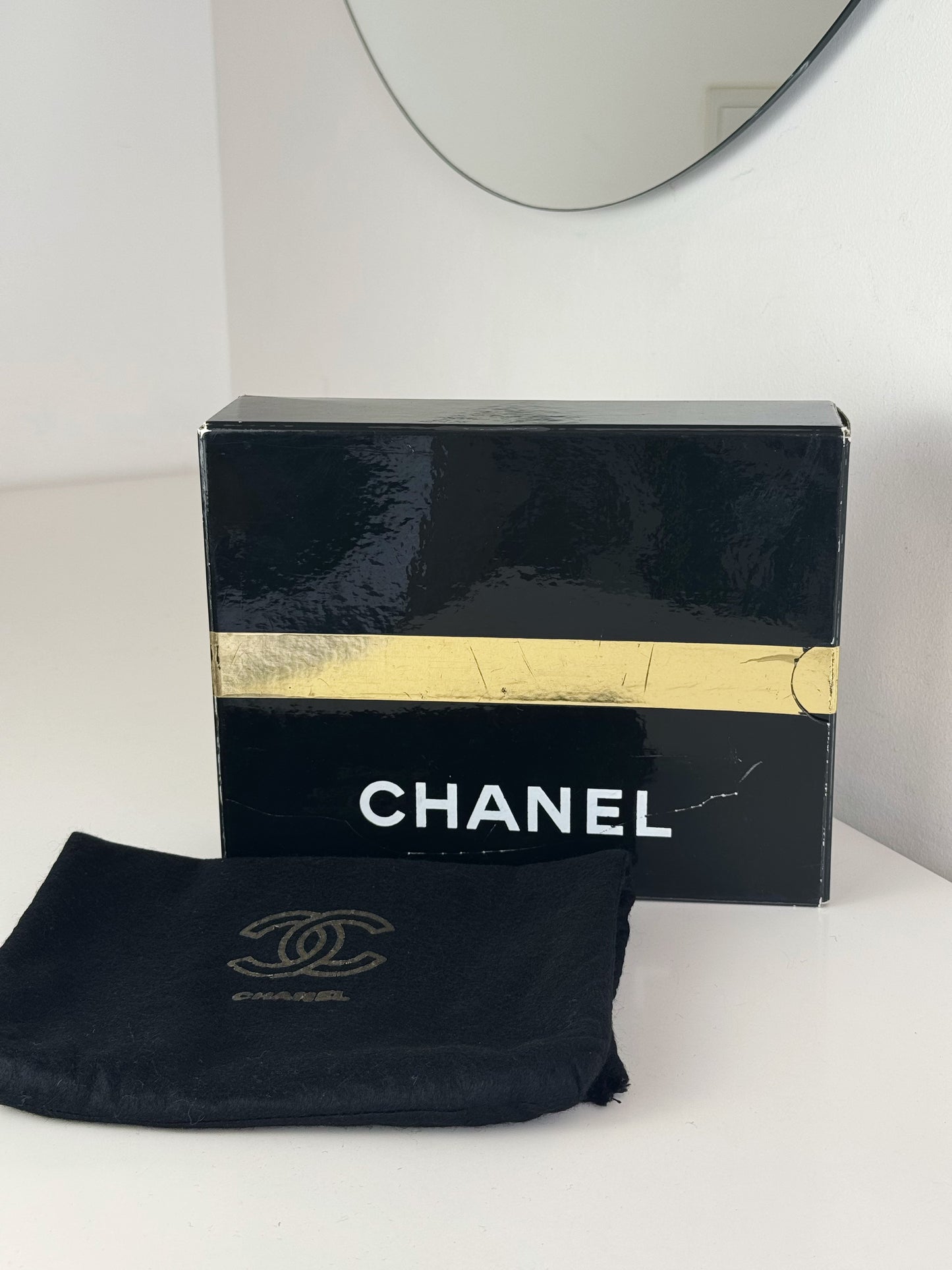Chanel Vintage Single Flap Shoulder Crossbody Bag