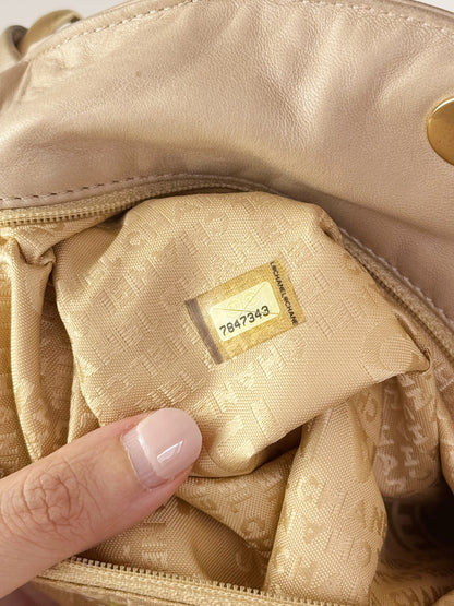 Chanel Vintage Lambskin Beige Olsen Shoulder Bag