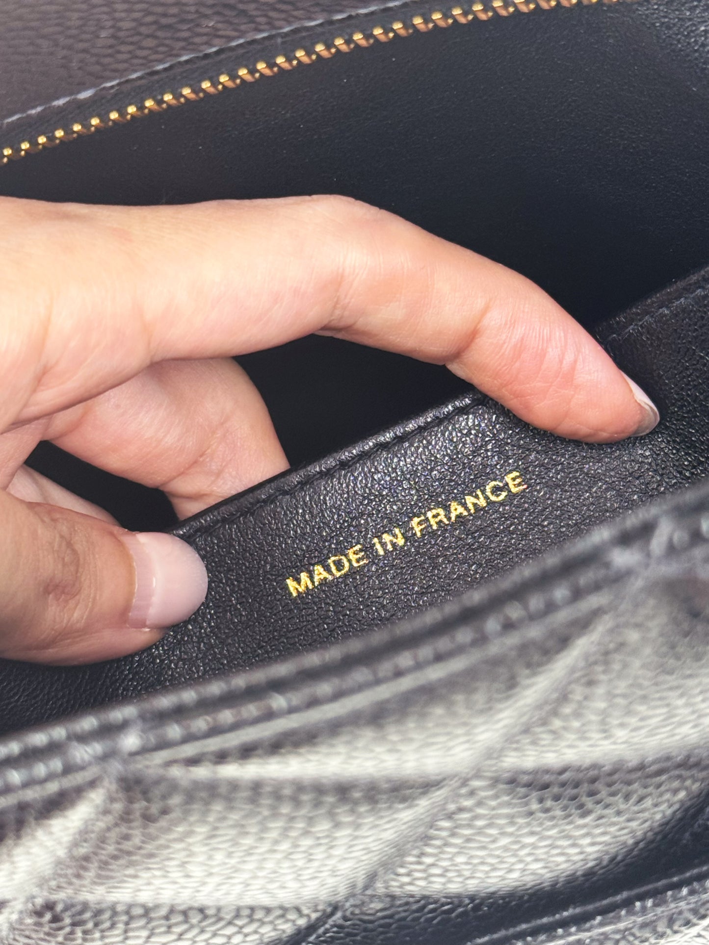 Chanel Vintage Caviar Medallion Tote Shoulder Bag