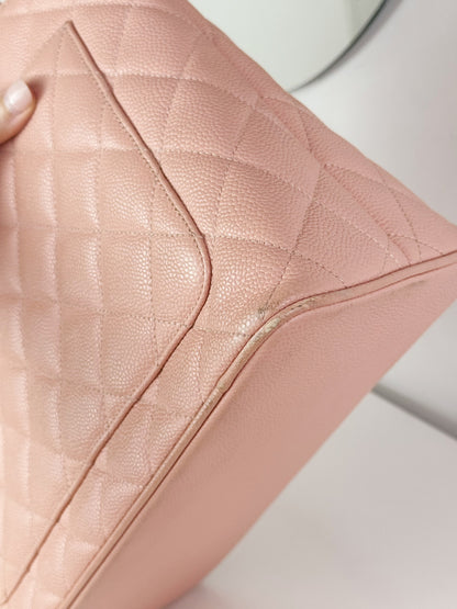 Chanel Vintage Caviar Medallion Tote Shoulder Bag