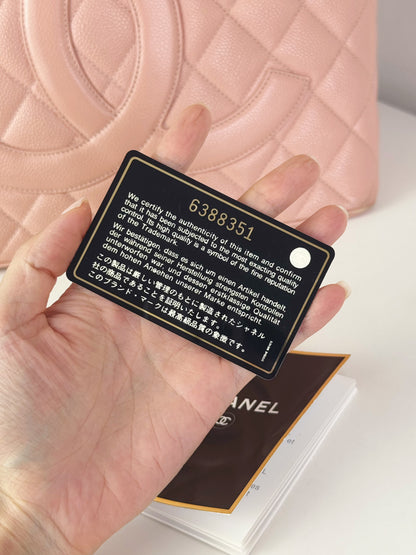 Chanel Vintage Caviar Medallion Tote Shoulder Bag