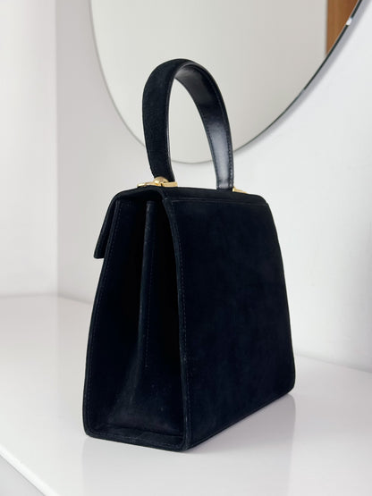 Salvatore Ferragamo Vintage Velvet Gancini Handbag Crossbody Bag