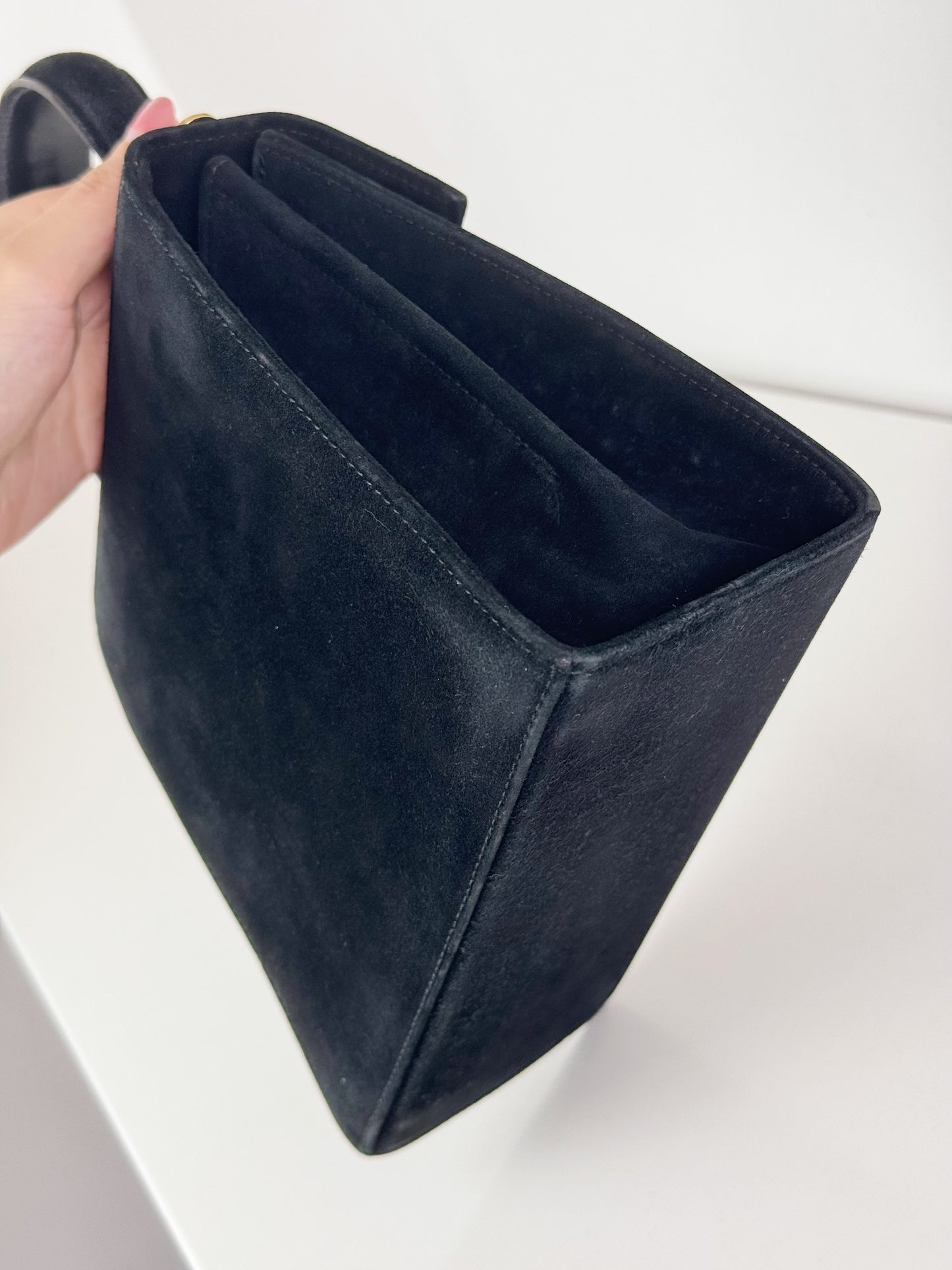 Salvatore Ferragamo Vintage Velvet Gancini Handbag Crossbody Bag