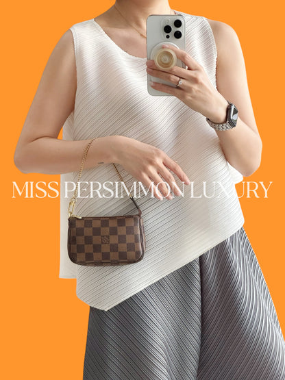 Louis Vuitton Vintage Mini Damier Pochette Accessoires Shoulder Crossbody Bag