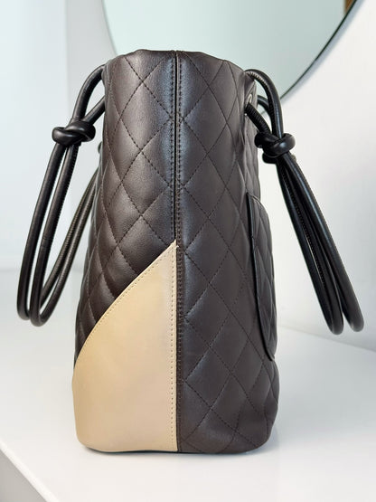 Chanel Vintage Cambon Shoulder Tote Bag