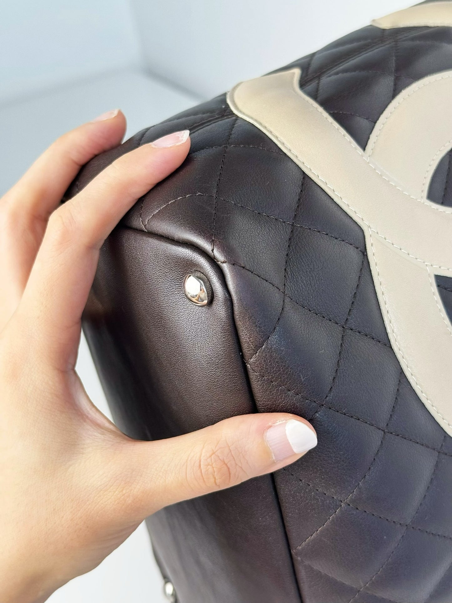 Chanel Vintage Cambon Shoulder Tote Bag