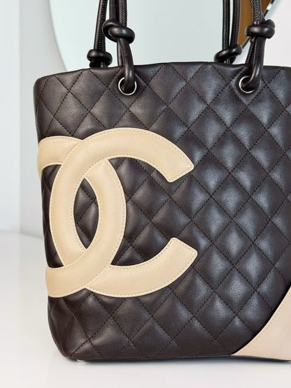 Chanel Vintage Cambon Shoulder Tote Bag