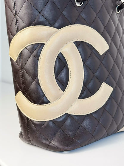 Chanel Vintage Cambon Shoulder Tote Bag