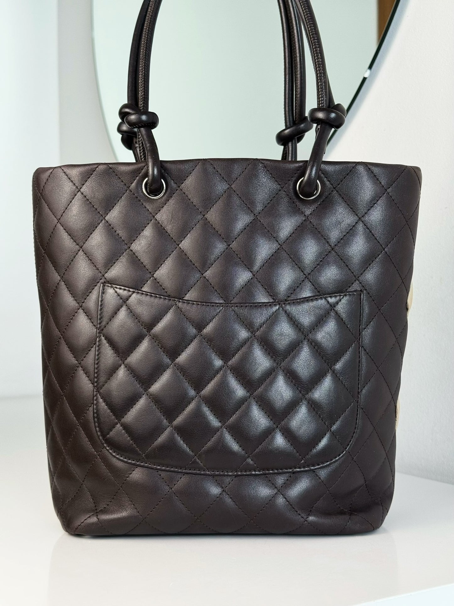 Chanel Vintage Cambon Shoulder Tote Bag
