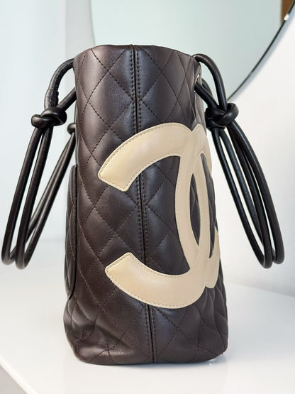 Chanel Vintage Cambon Shoulder Tote Bag